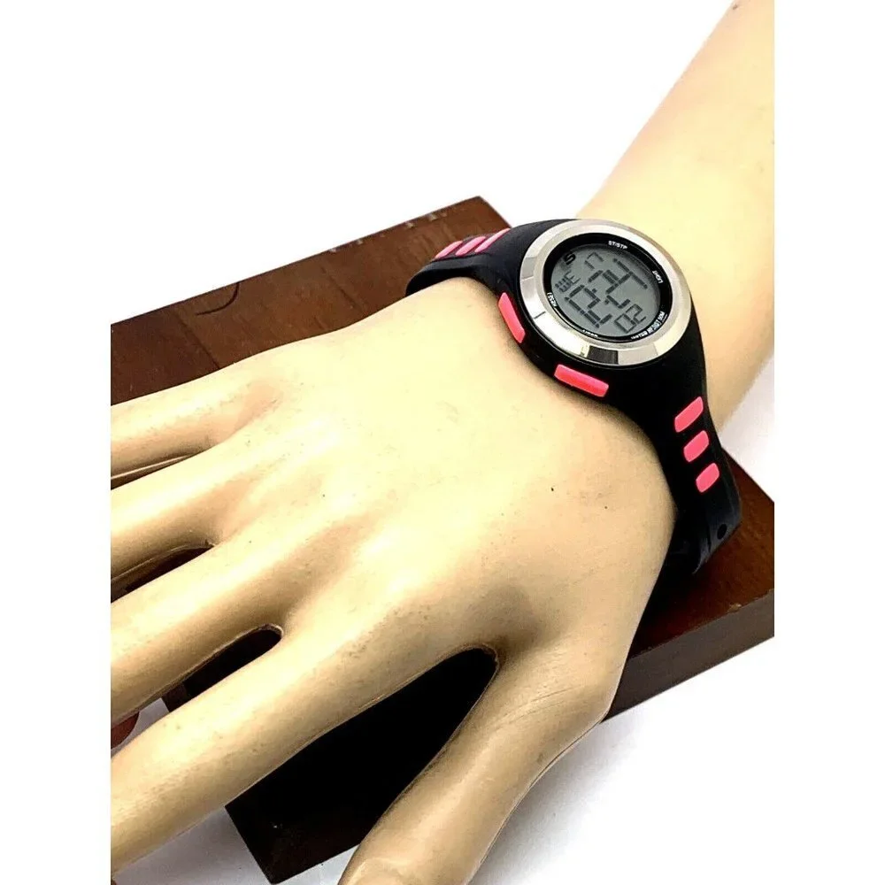 Skechers Women's Watch SR2019W Digital Quartz Pink Black Rubber Band 33mm